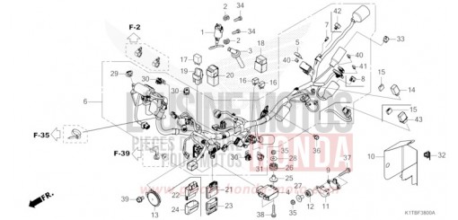 FAISCEAU DES FILS (CRF250LA,CRF300L/LA) CRF300LAS de 2025